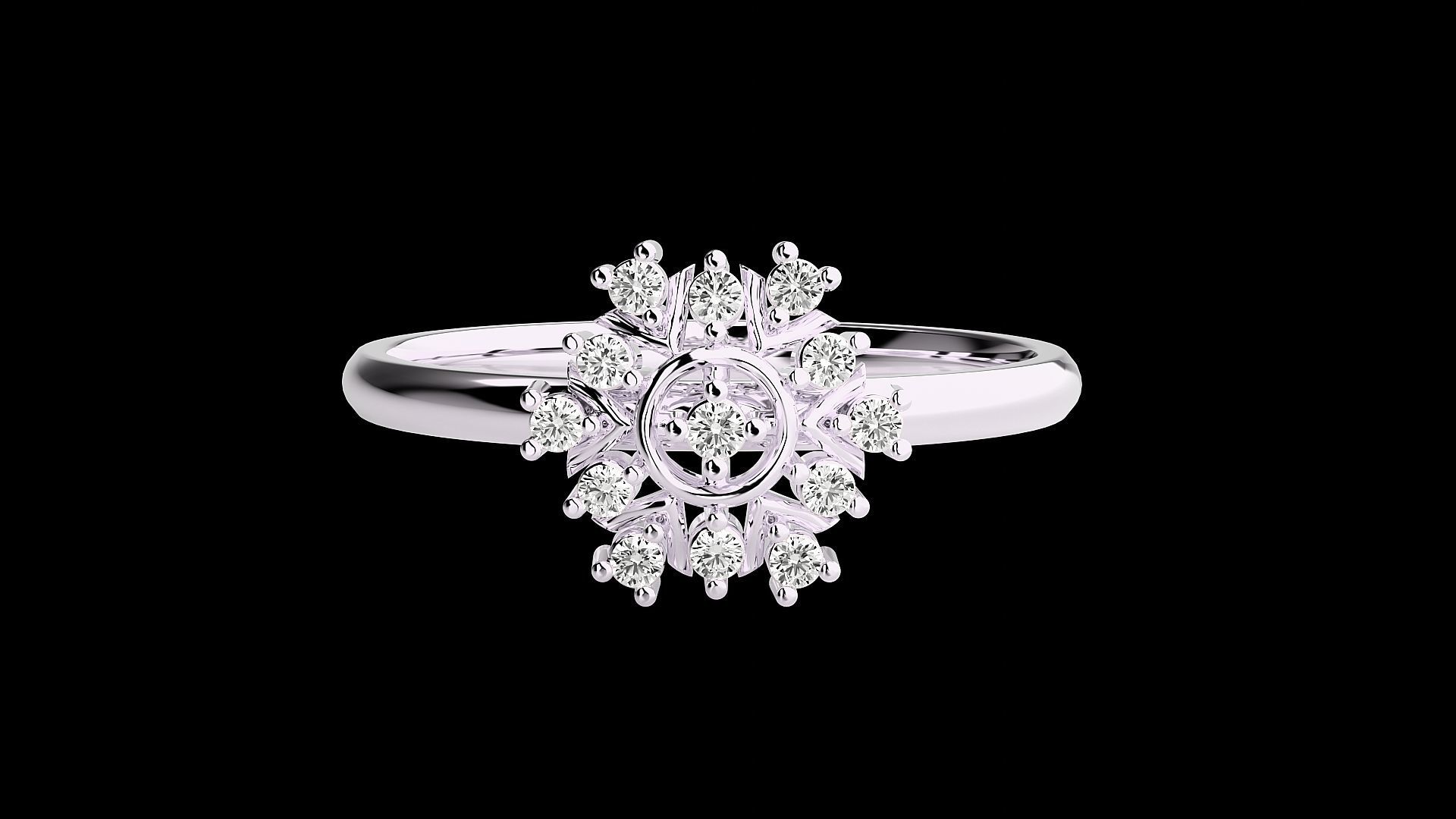 Ultra light wt minimalist Women Ring 3dm renders detail 3D print model_4