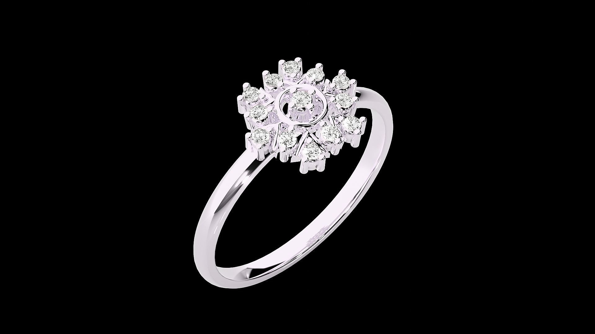 Ultra light wt minimalist Women Ring 3dm renders detail 3D print model_6