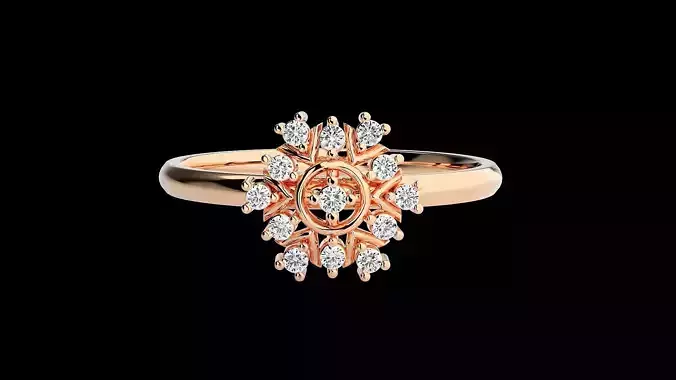 Ultra light wt minimalist Women Ring 3dm renders detail