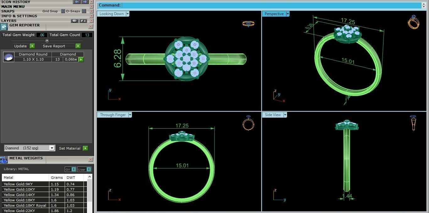 Ultra light wt minimalist Women Ring 3dm renders detail 3D print model_4