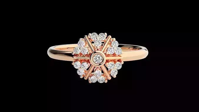 Ultra light wt minimalist Women Ring 3dm renders detail