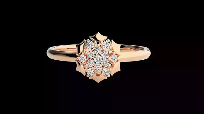 Ultra light wt minimalist Women Ring 3dm renders detail