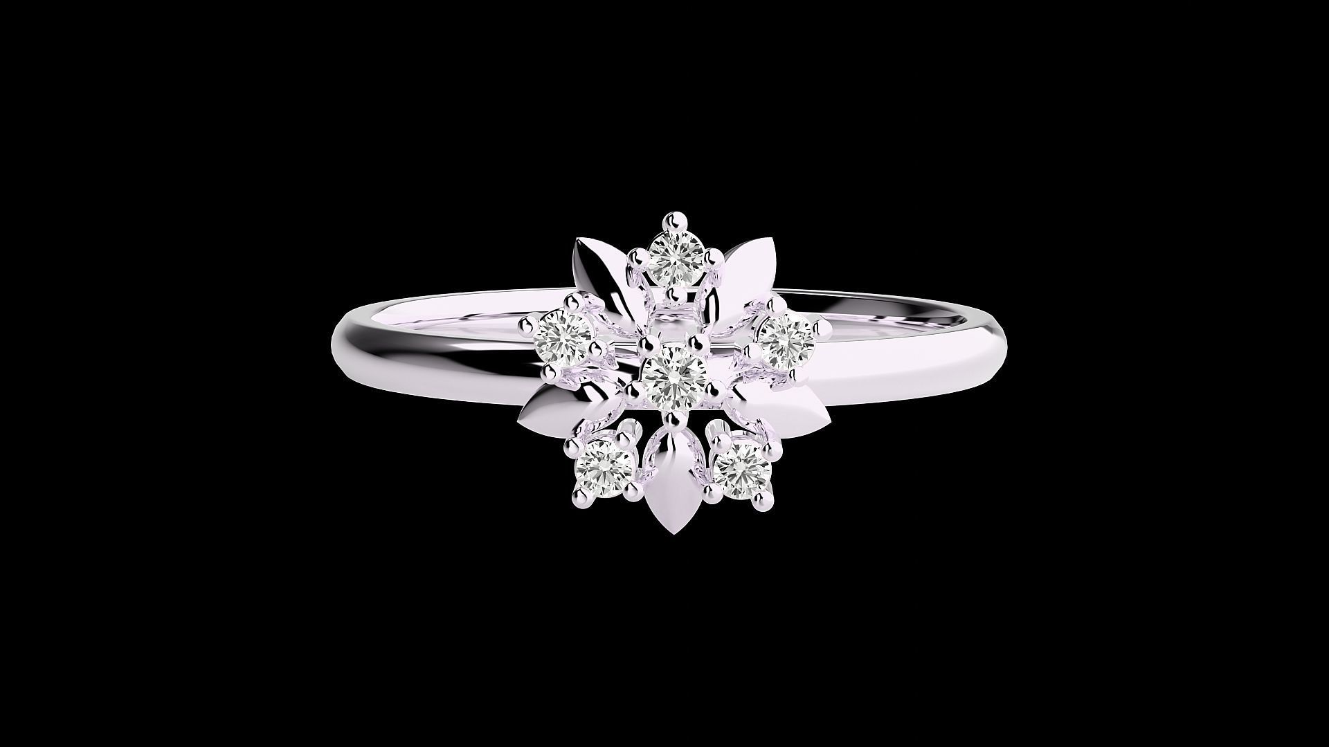 Ultra light wt minimalist Women Ring 3dm renders detail 3D print model_4