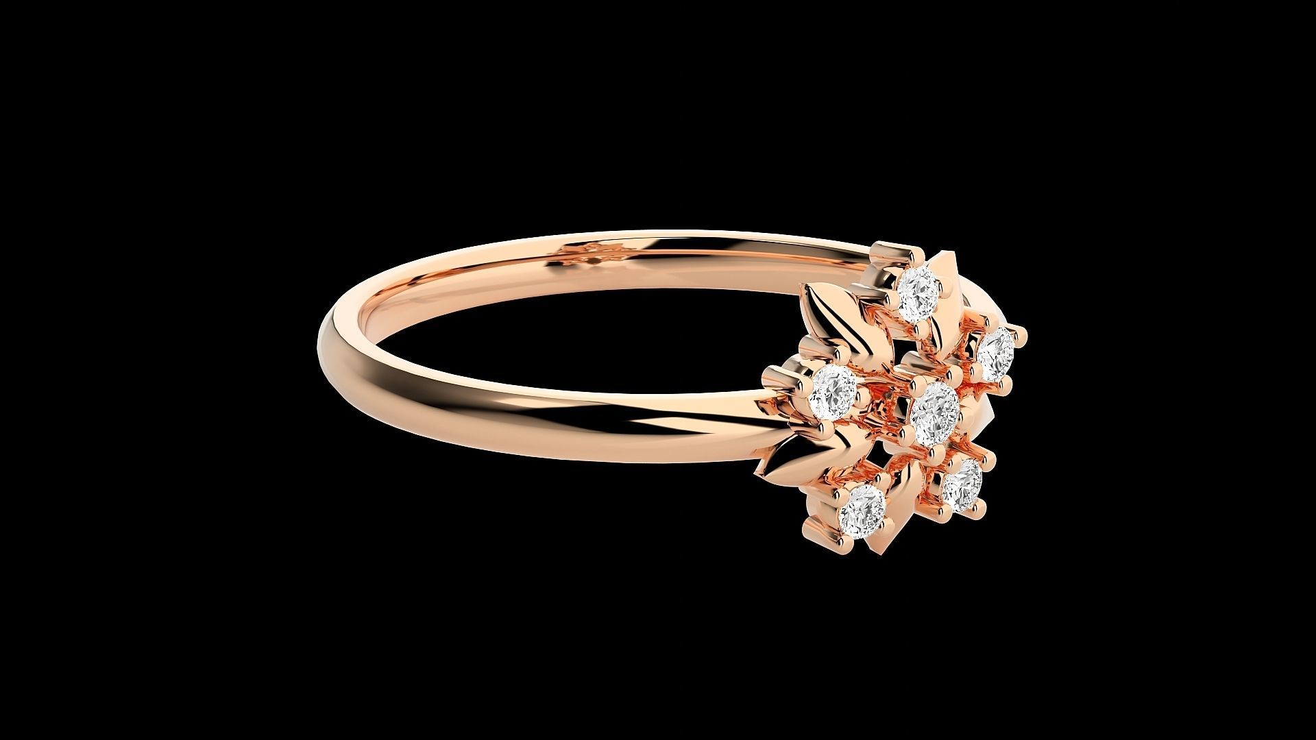 Ultra light wt minimalist Women Ring 3dm renders detail 3D print model_1