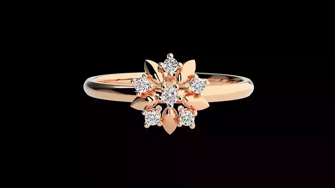 Ultra light wt minimalist Women Ring 3dm renders detail