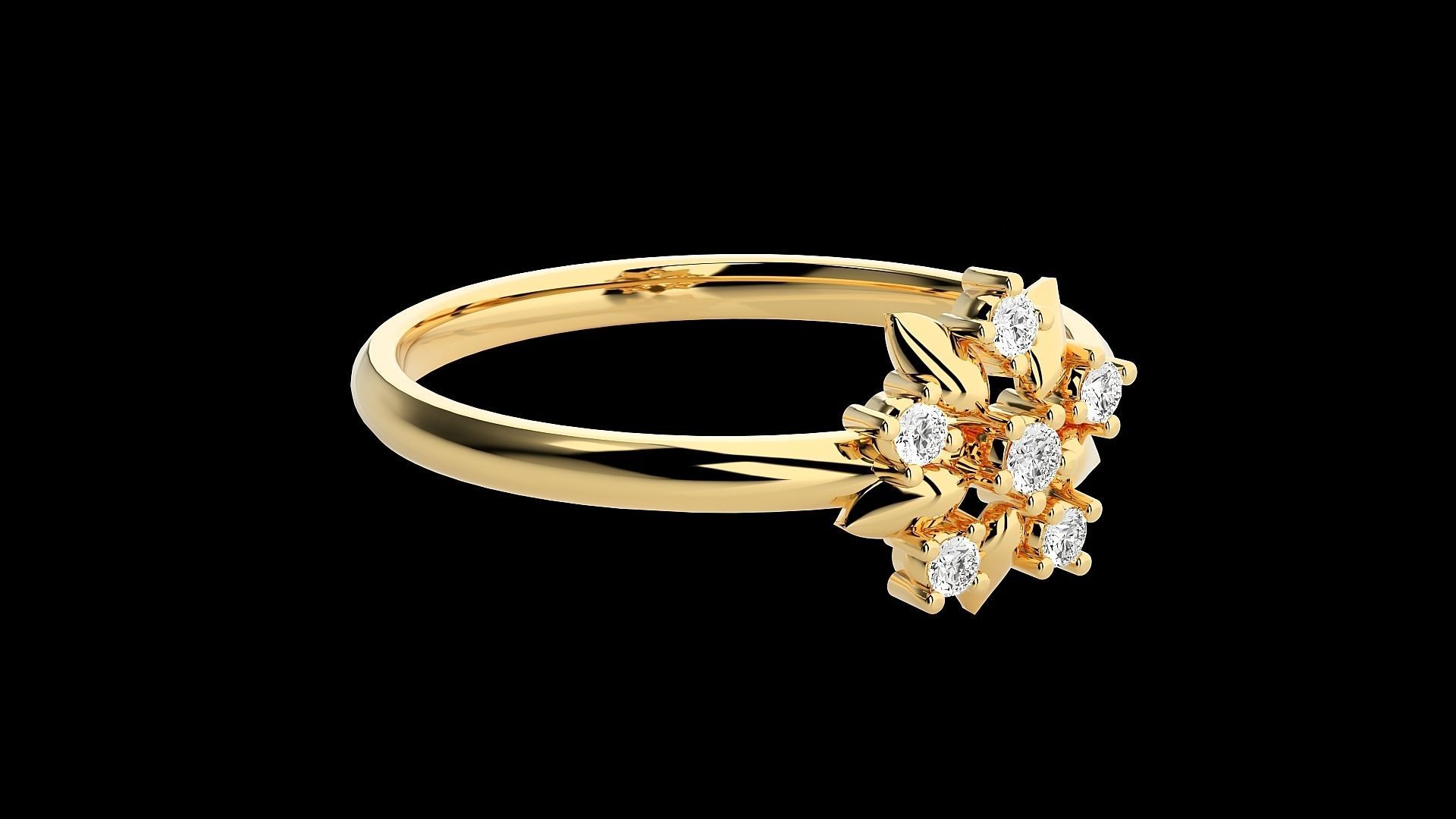 Ultra light wt minimalist Women Ring 3dm renders detail 3D print model_8