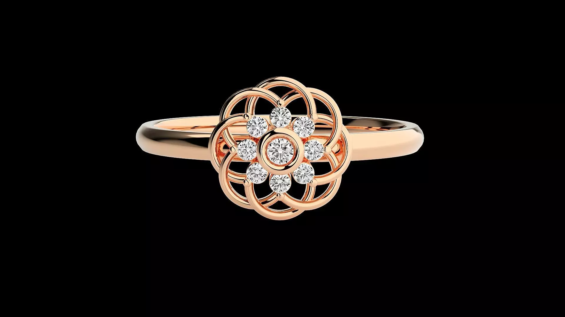 Ultra light wt minimalist Women Ring 3dm renders detail 3D print model_0