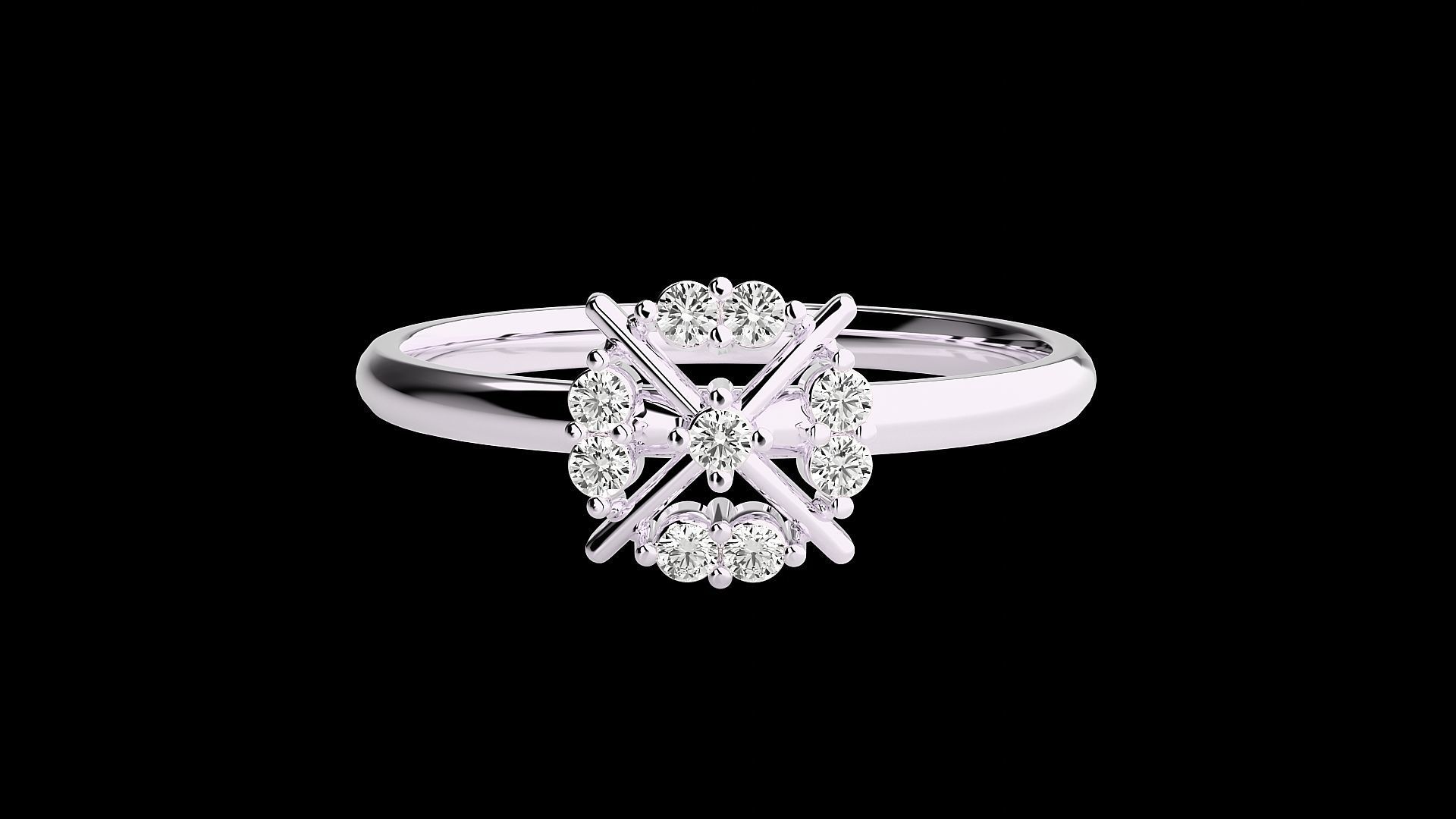 Ultra light wt minimalist Women Ring 3dm renders detail 3D print model_4