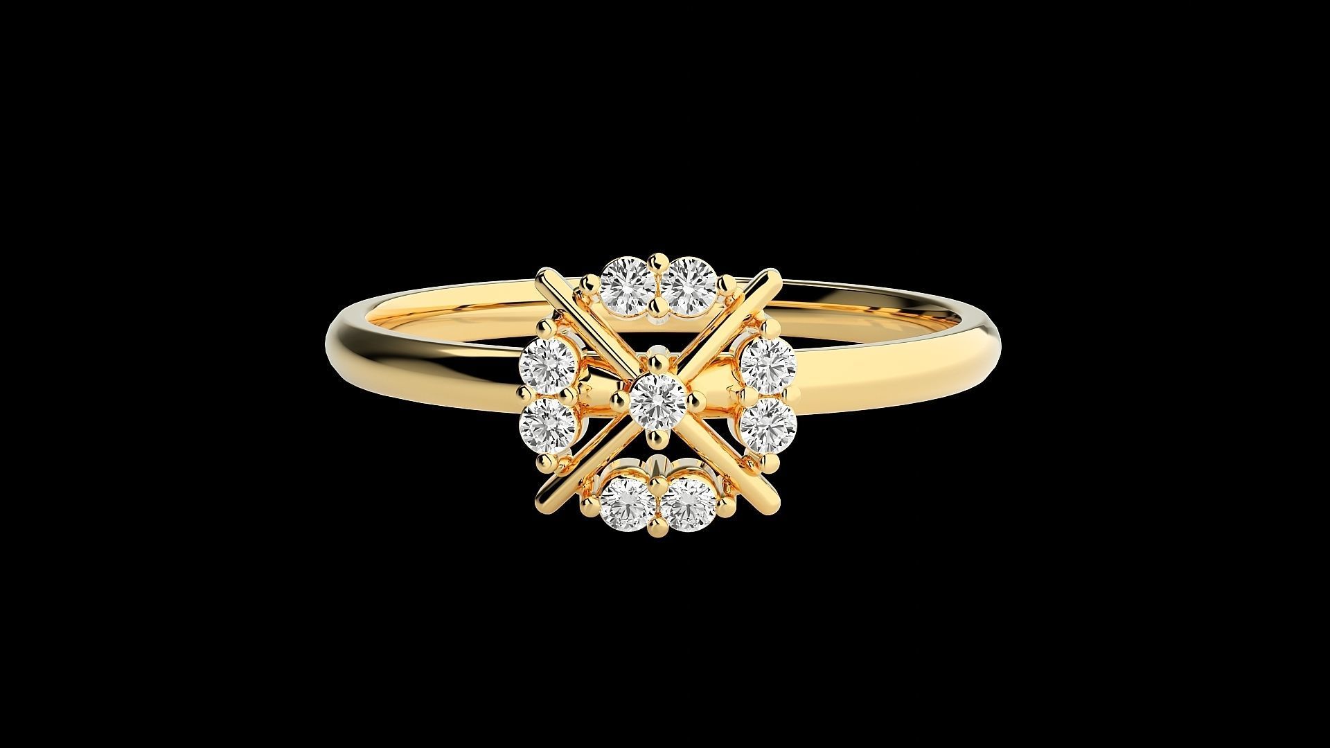 Ultra light wt minimalist Women Ring 3dm renders detail 3D print model_7