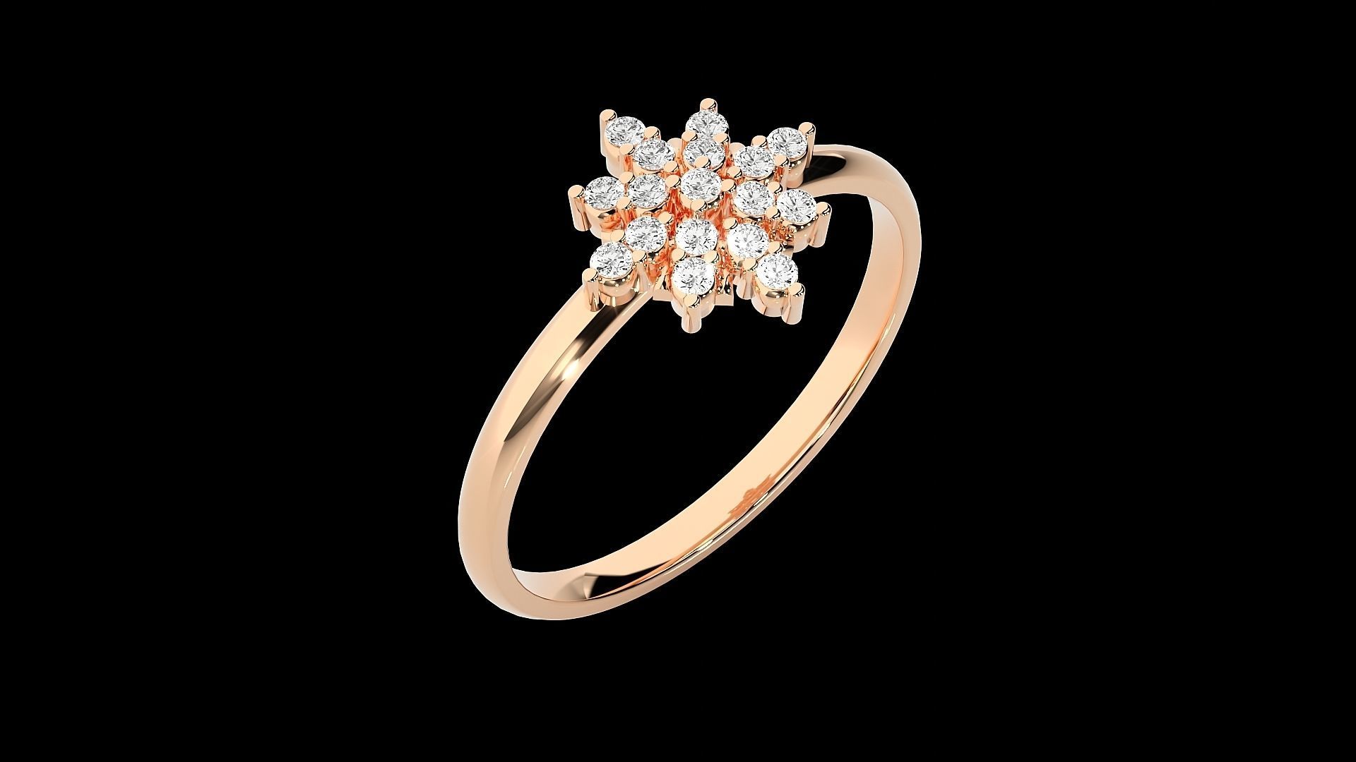 Ultra light wt minimalist Women Ring 3dm renders detail 3D print model_2