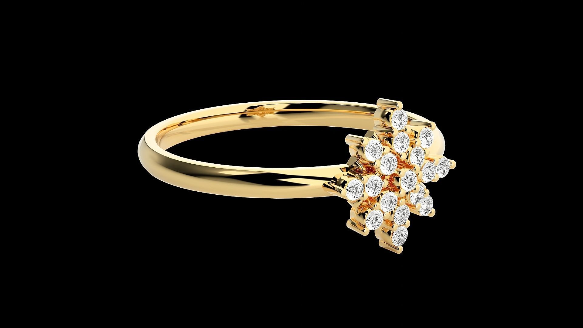 Ultra light wt minimalist Women Ring 3dm renders detail 3D print model_8