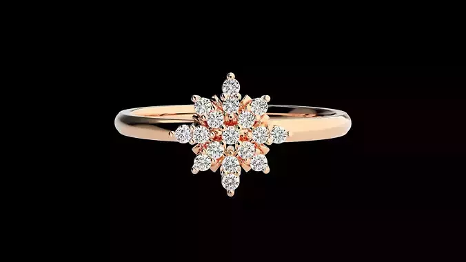 Ultra light wt minimalist Women Ring 3dm renders detail