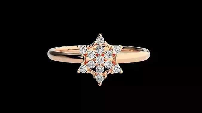 Ultra light wt minimalist Women Ring 3dm renders detail