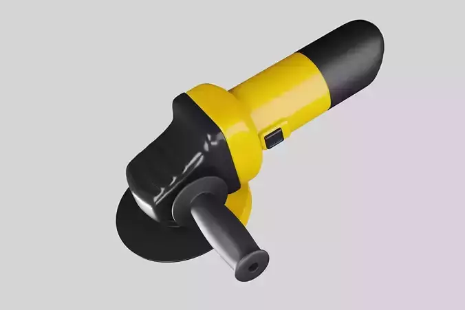 Yellow angle grinding machine tool