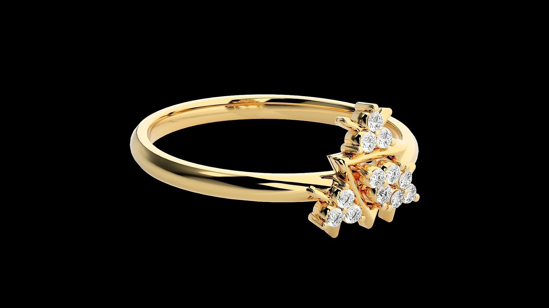 Ultra light wt minimalist Women Ring 3dm renders detail 3D print model_8