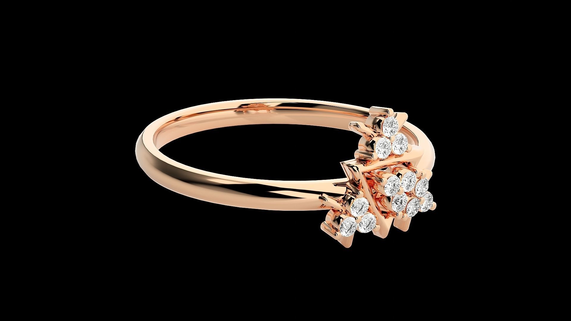 Ultra light wt minimalist Women Ring 3dm renders detail 3D print model_1