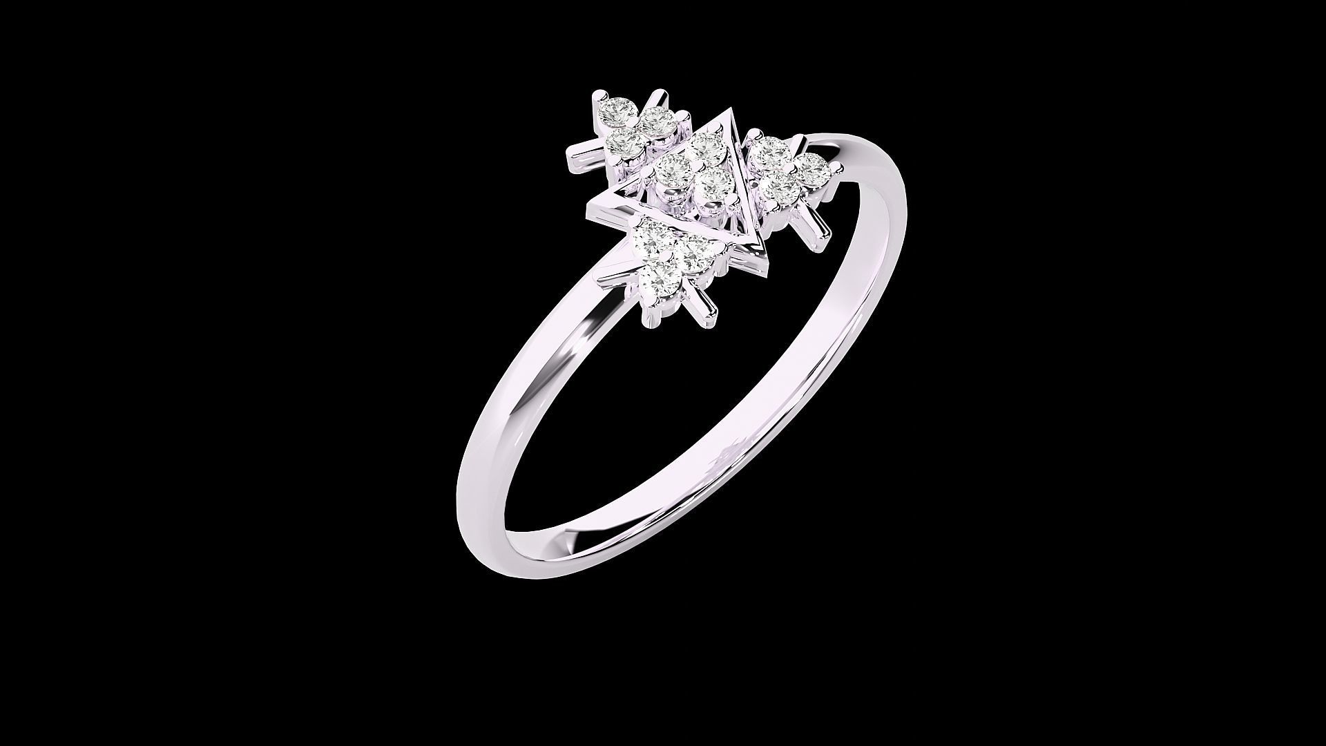 Ultra light wt minimalist Women Ring 3dm renders detail 3D print model_6