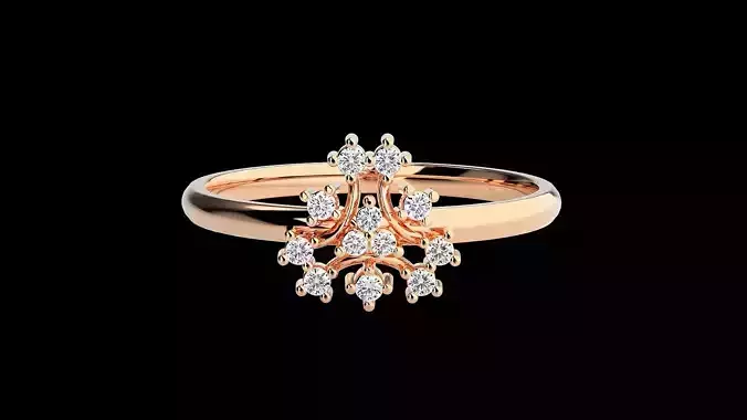 Ultra light wt minimalist Women Ring 3dm renders detail