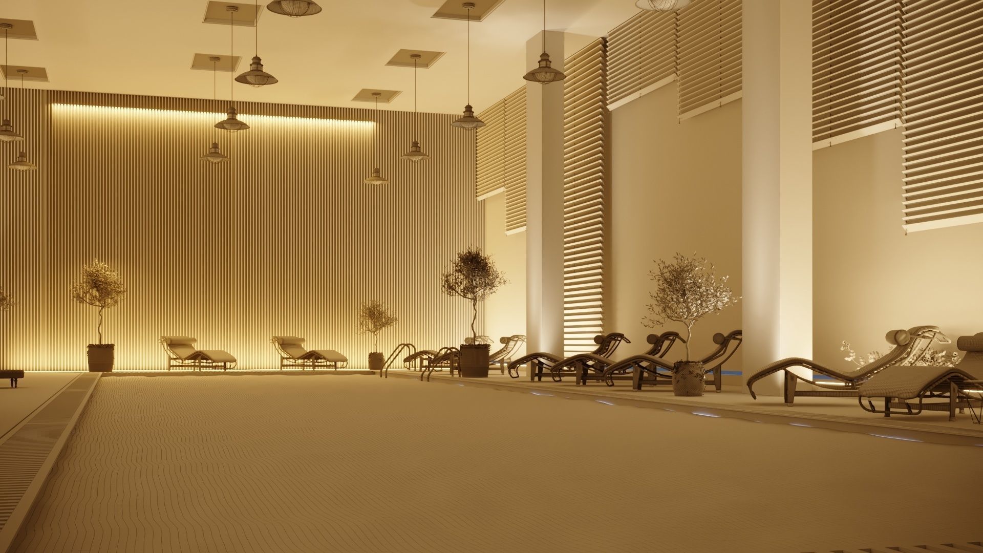 swimming pool  3D model_3