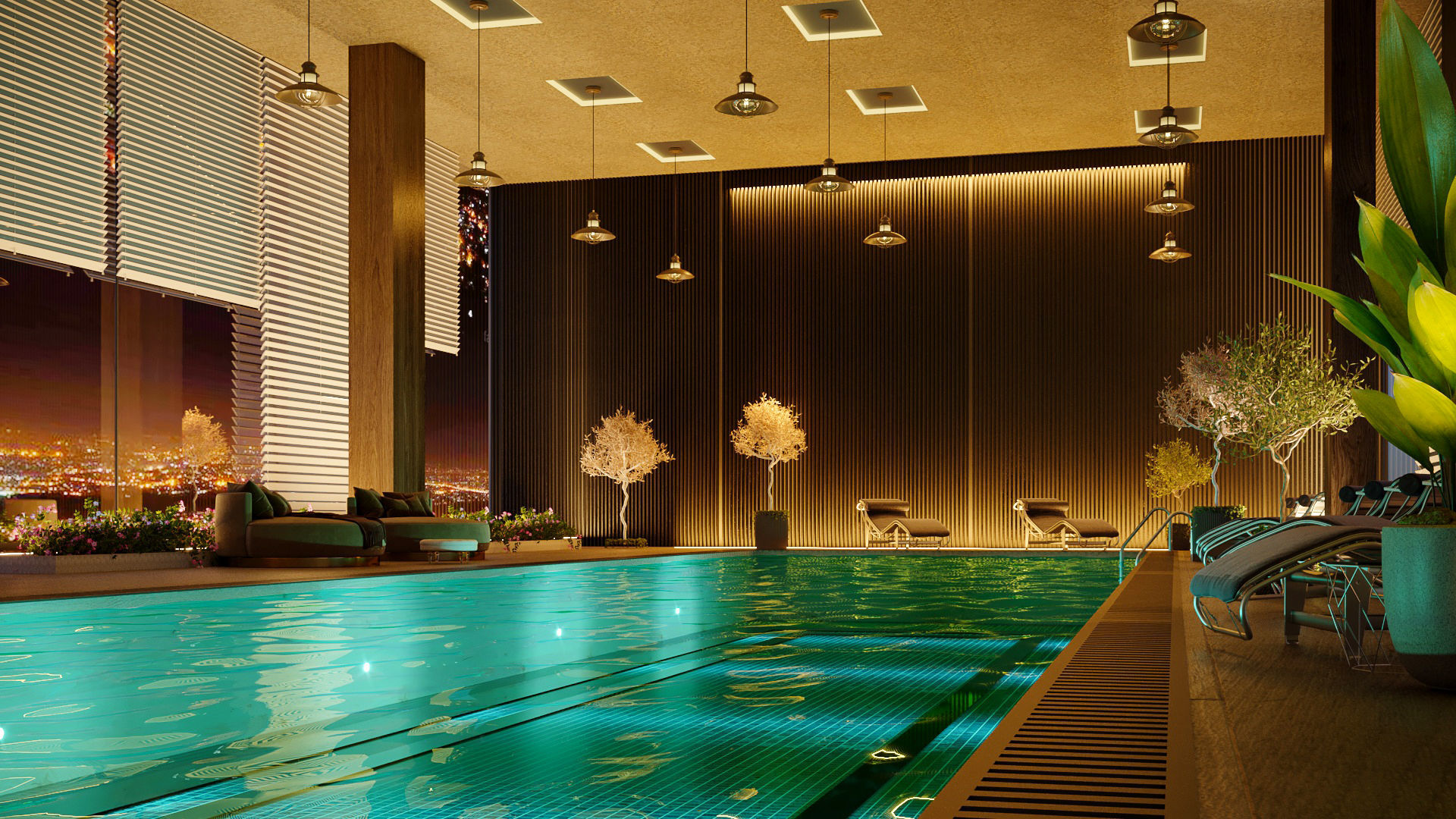 swimming pool  3D model_2