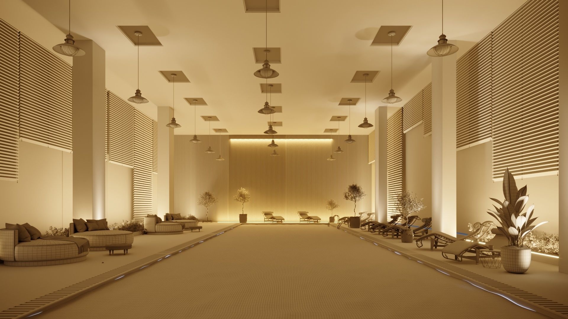 swimming pool  3D model_4