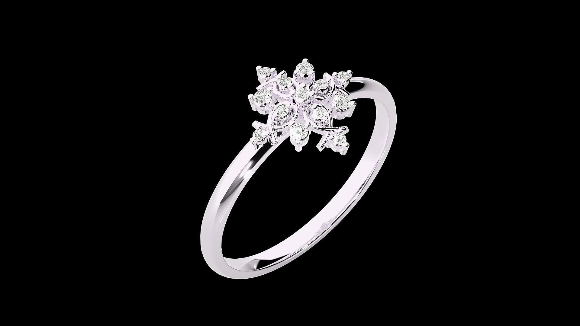 Ultra light wt minimalist Women Ring 3dm renders detail 3D print model_6