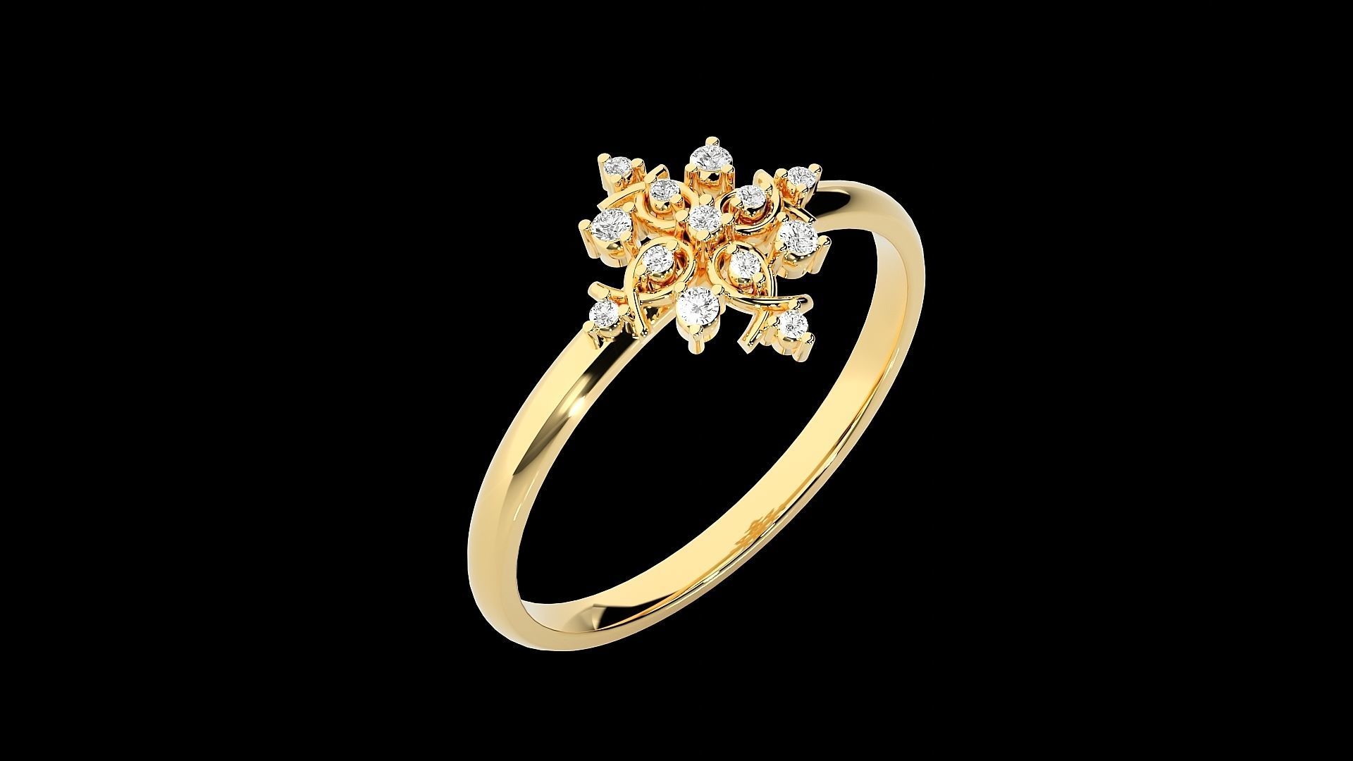 Ultra light wt minimalist Women Ring 3dm renders detail 3D print model_9