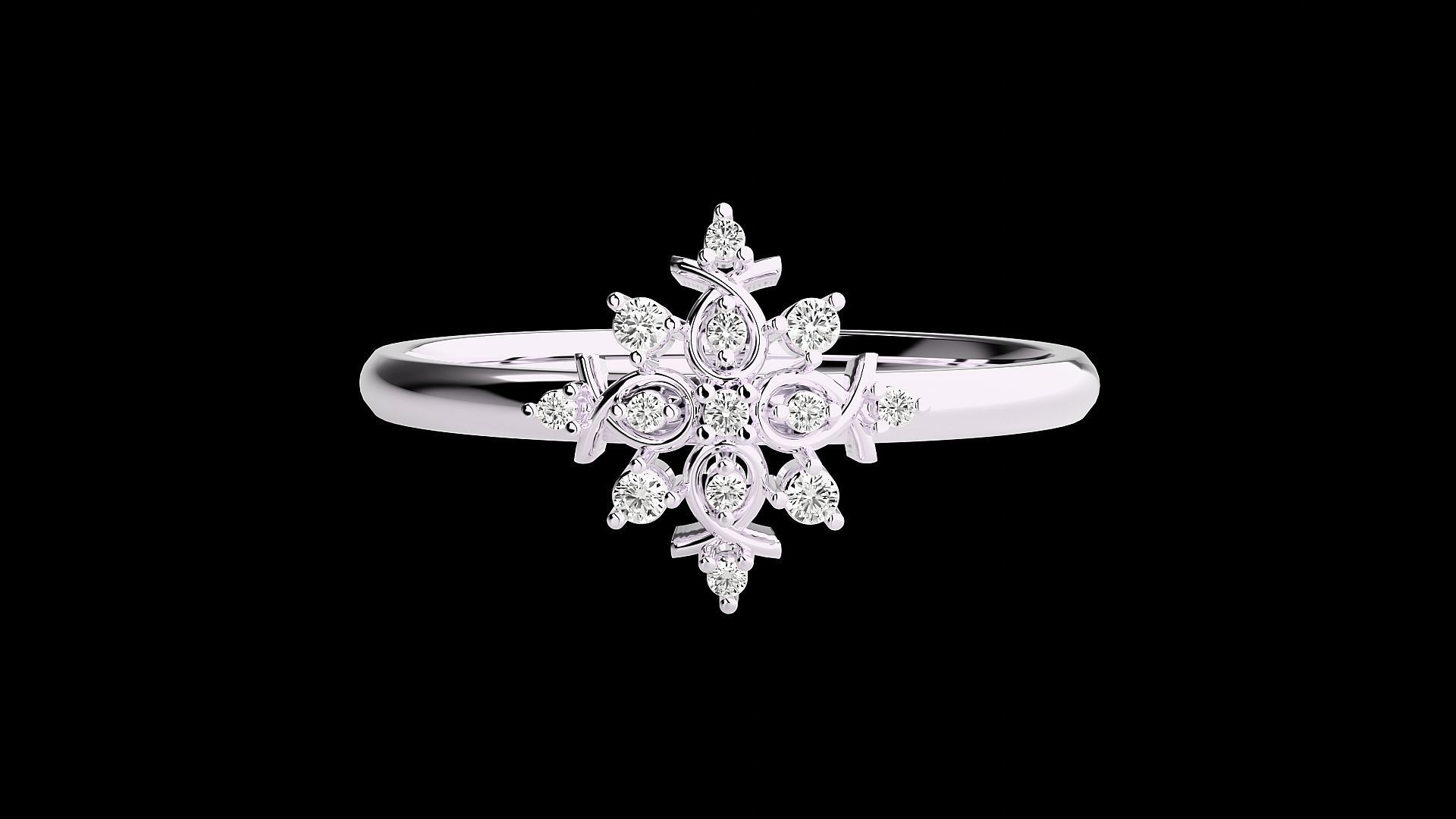 Ultra light wt minimalist Women Ring 3dm renders detail 3D print model_4