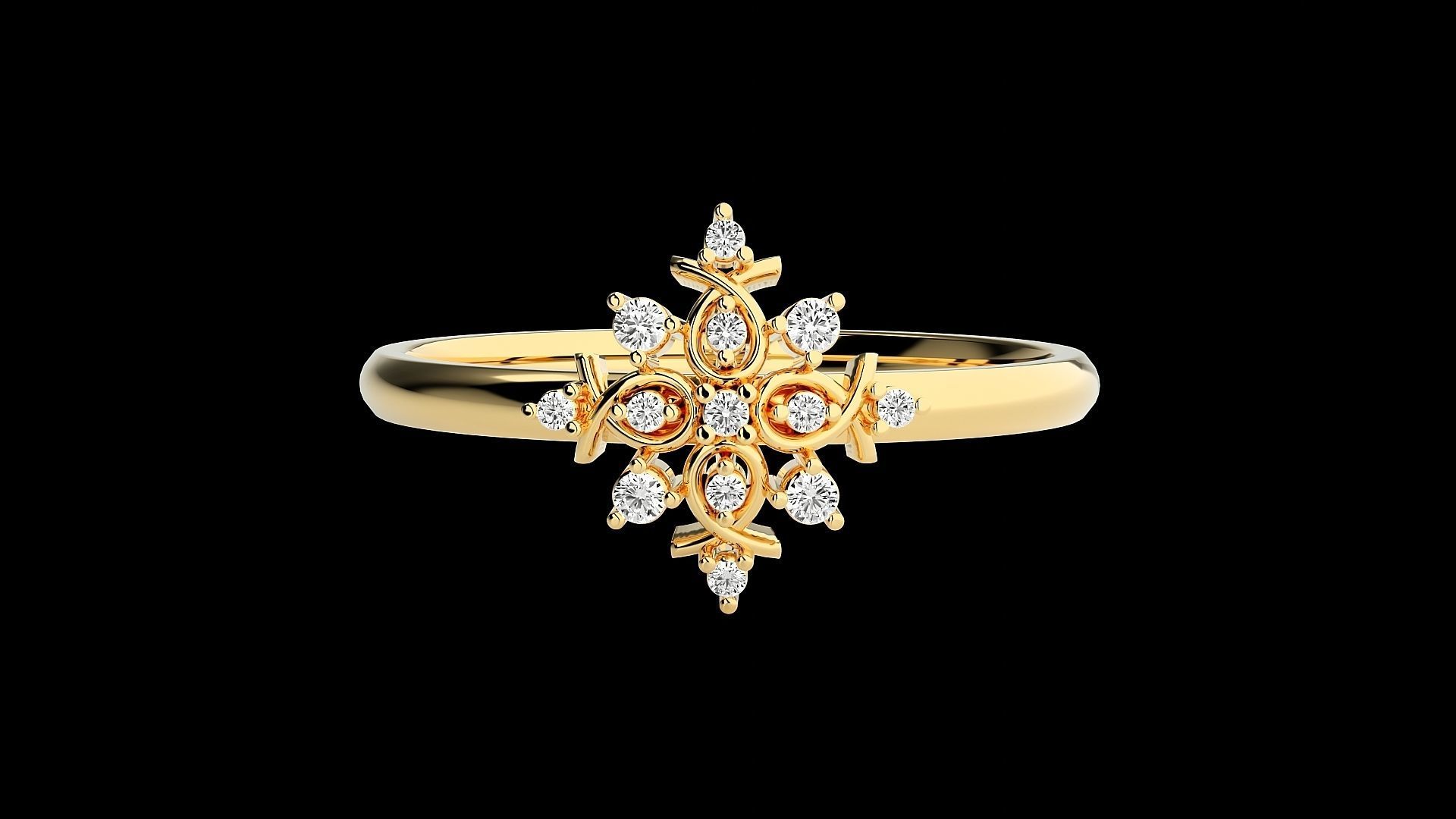 Ultra light wt minimalist Women Ring 3dm renders detail 3D print model_7