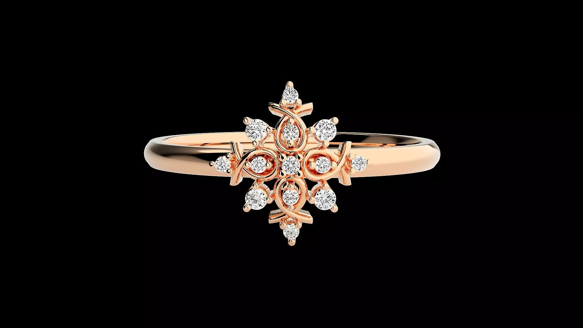 Ultra light wt minimalist Women Ring 3dm renders detail 3D print model_0