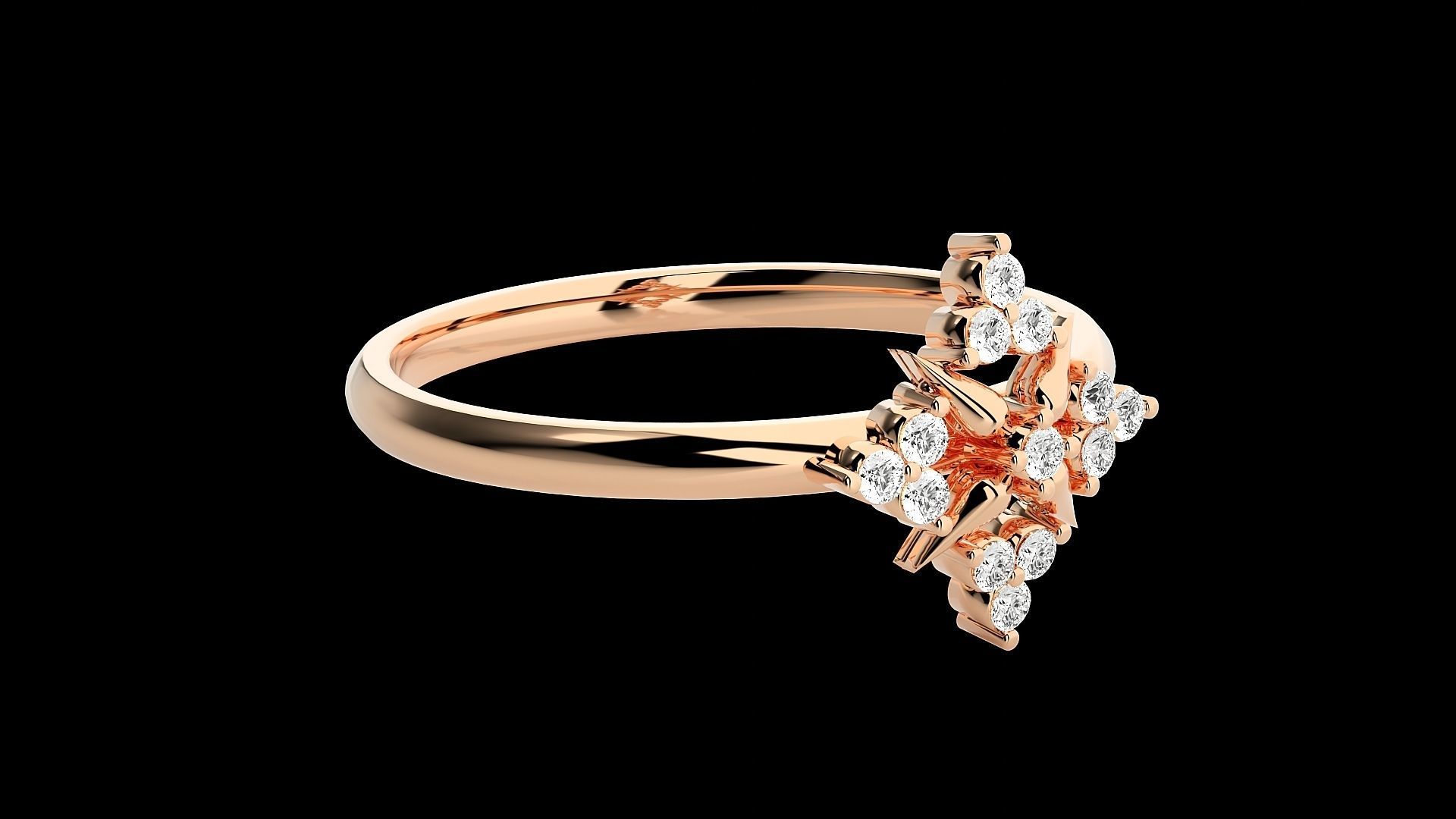 Ultra light wt minimalist Women Ring 3dm renders detail 3D print model_1