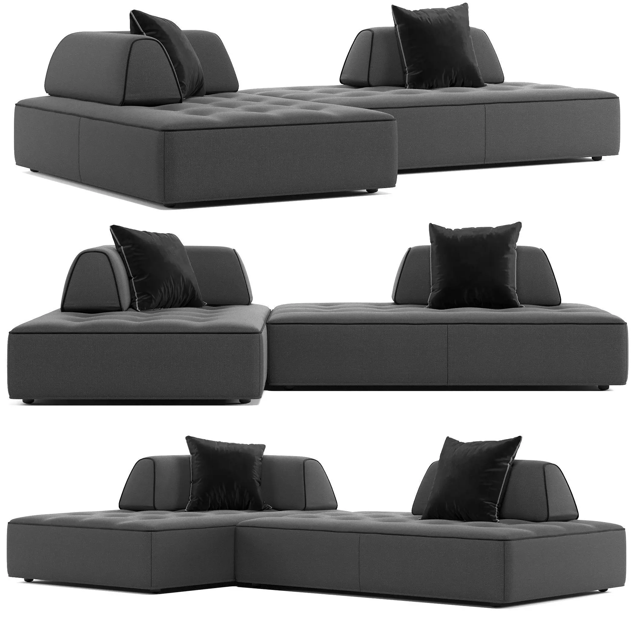 Sofa Mussi Isola 3D model_0