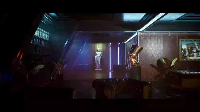 Cyber Arcade Environment kit - UE5 Low-poly 3D model