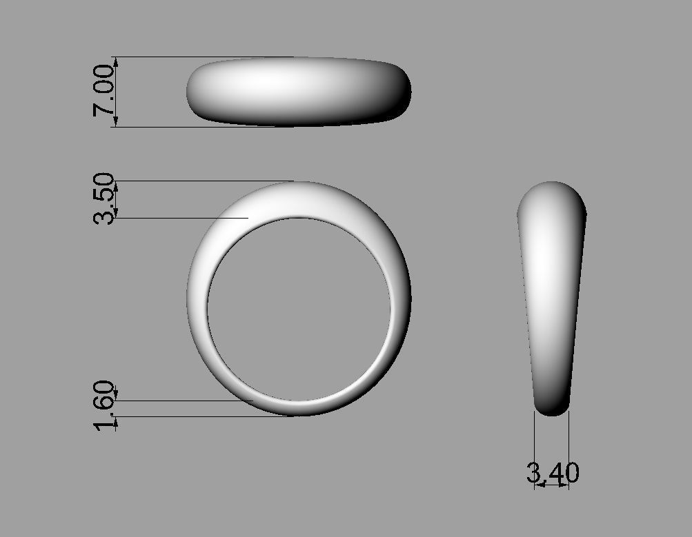 Bombe Ring 3D print model_5