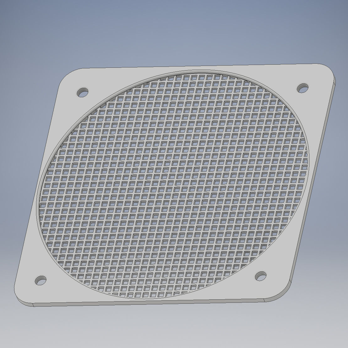 12mm Circular PC Grid Filter 3D print model_3