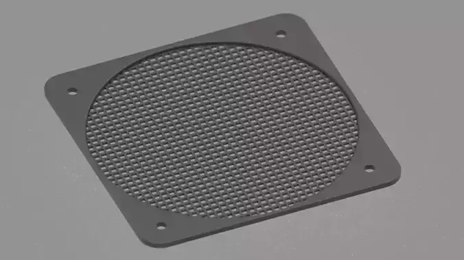 12mm Circular PC Grid Filter 3D print model