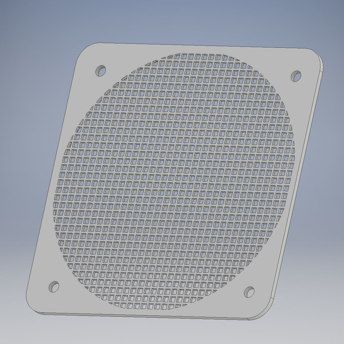 12mm Circular PC Grid Filter 3D print model_4