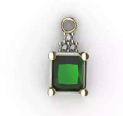 emerald pendant