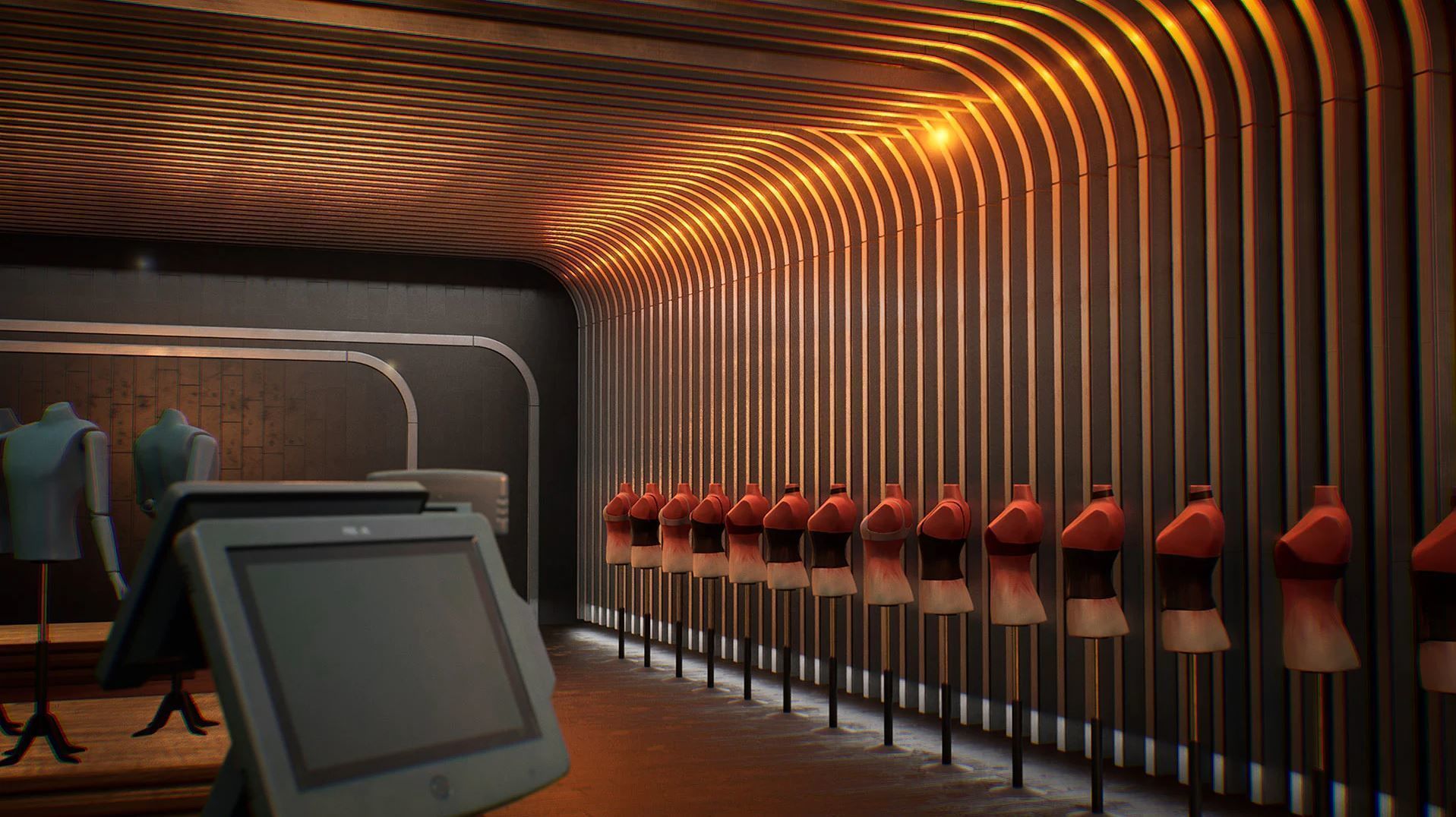 Shopping Mall Environment Kit - UE Low-poly 3D model_7