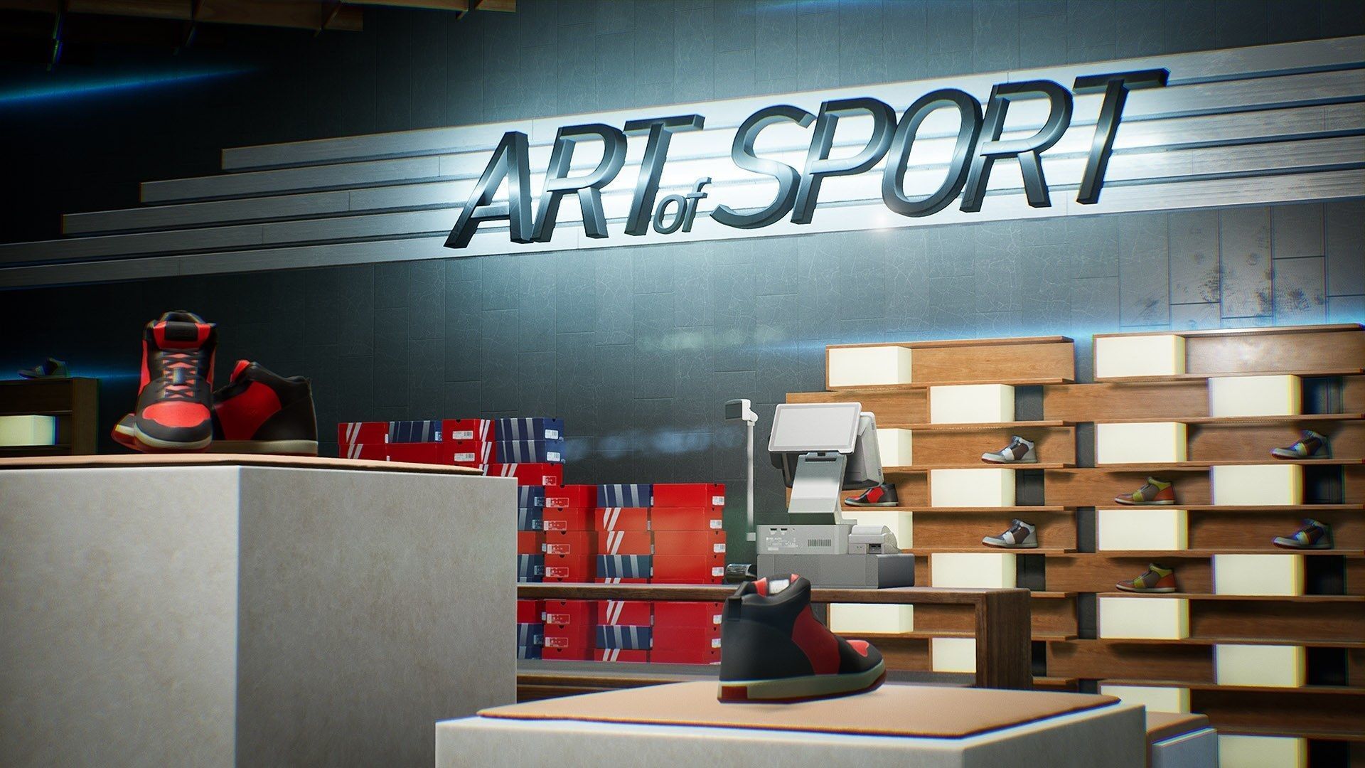 Shopping Mall Environment Kit - UE Low-poly 3D model_17