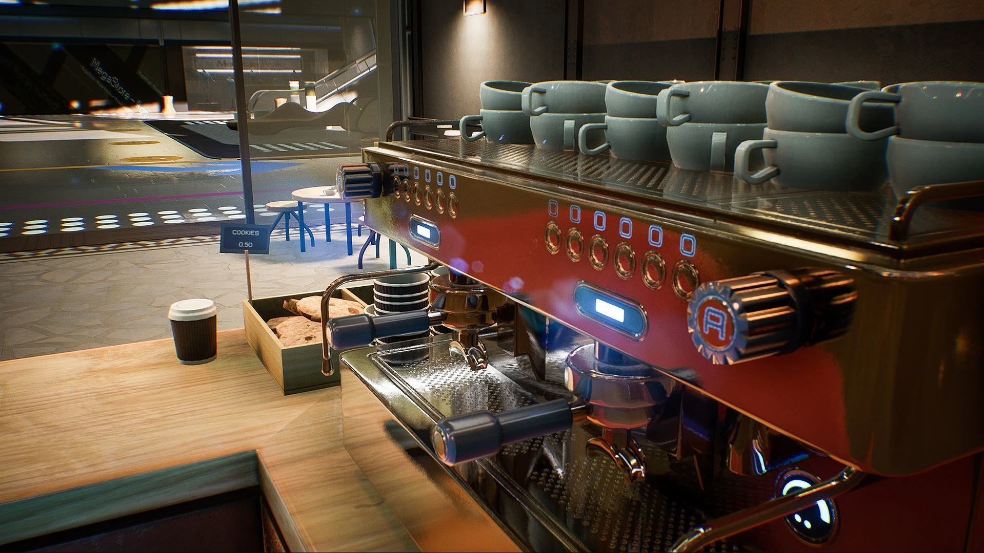 Shopping Mall Environment Kit - UE Low-poly 3D model_4