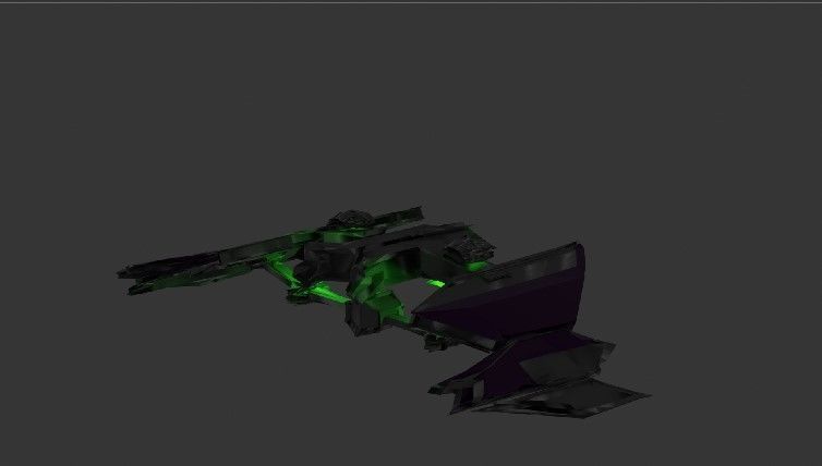 green goblin glider from spiderman 3D model_2