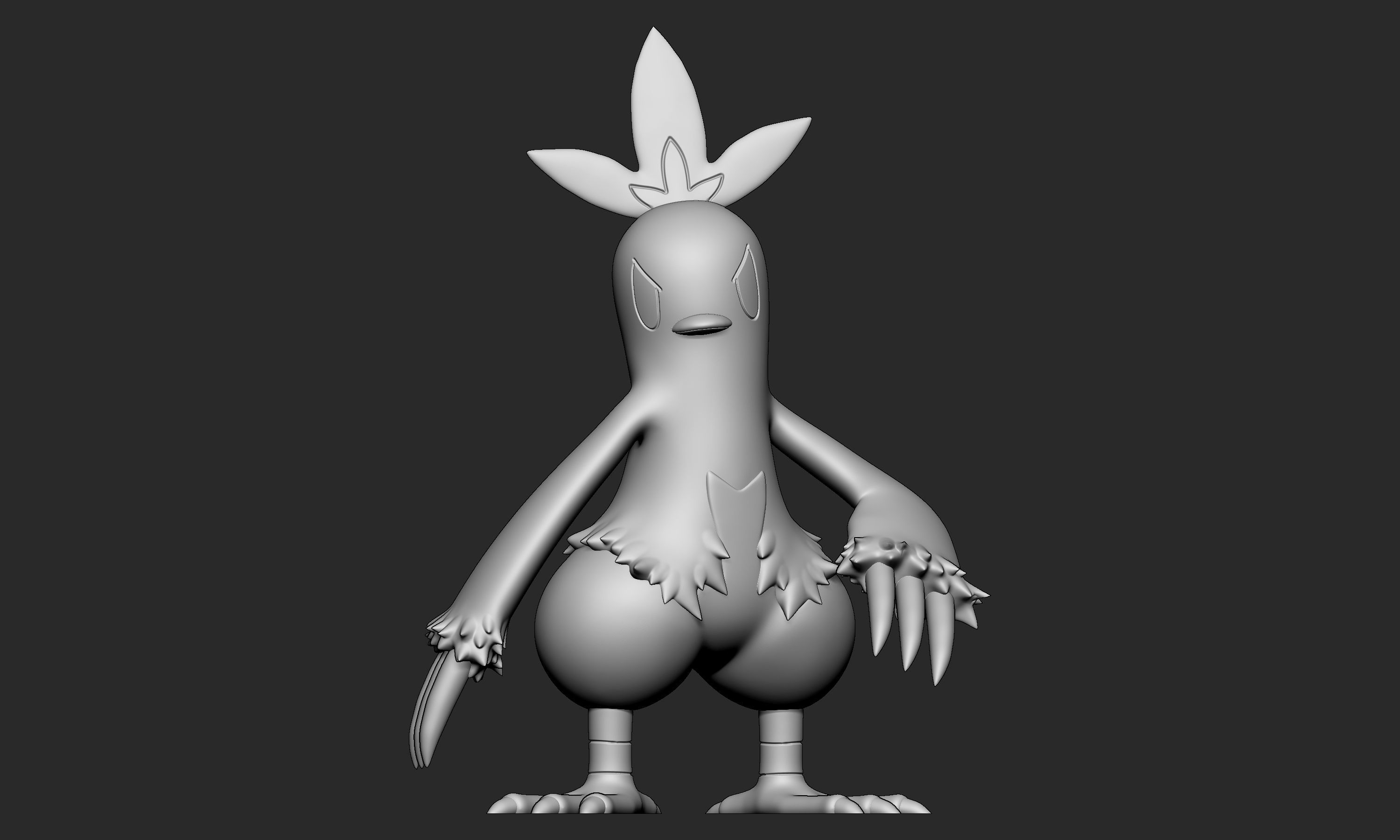 Pokemon - Combusken with 2 poses 3D print model_7