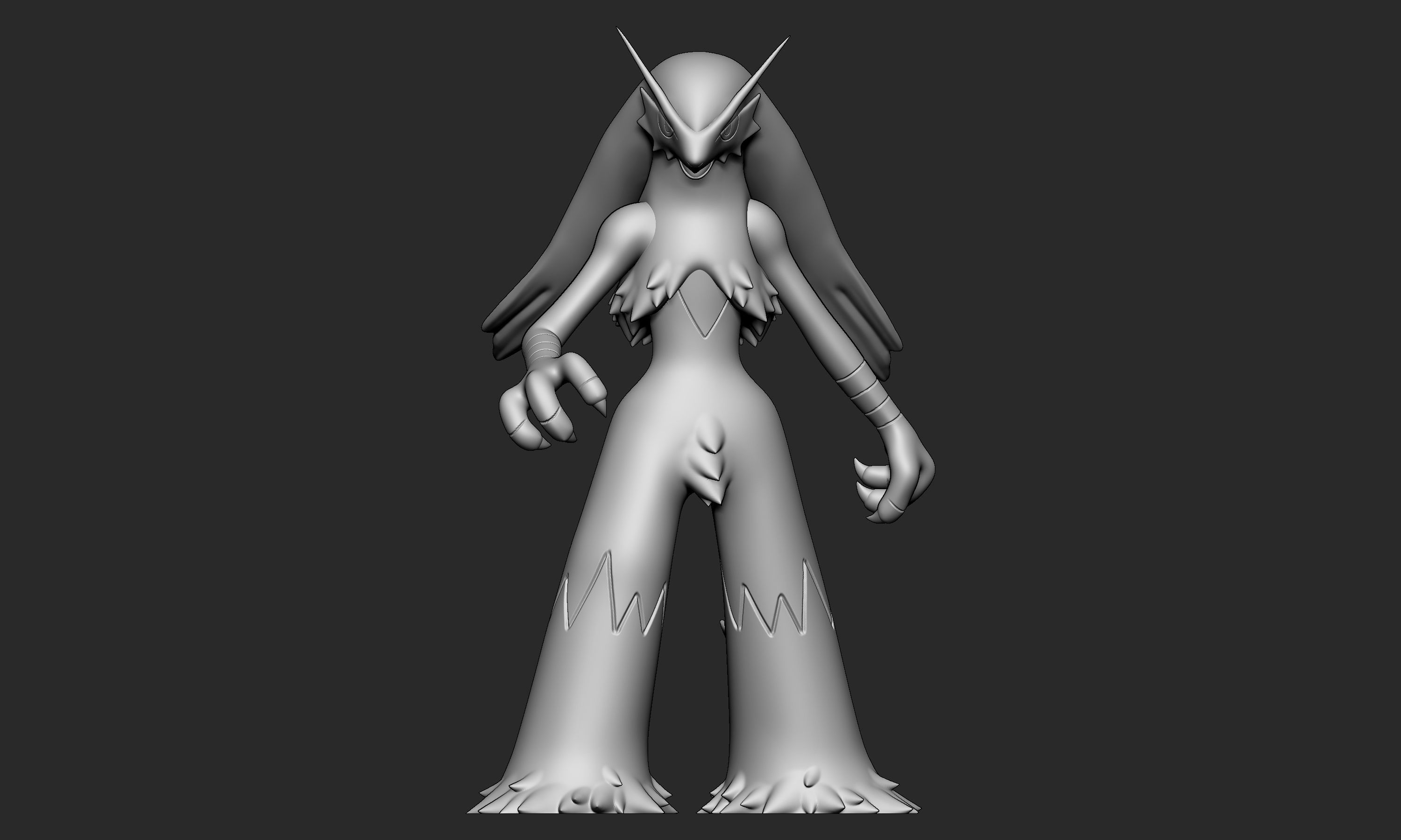 Pokemon - Blaziken with 2 poses 3D print model_3