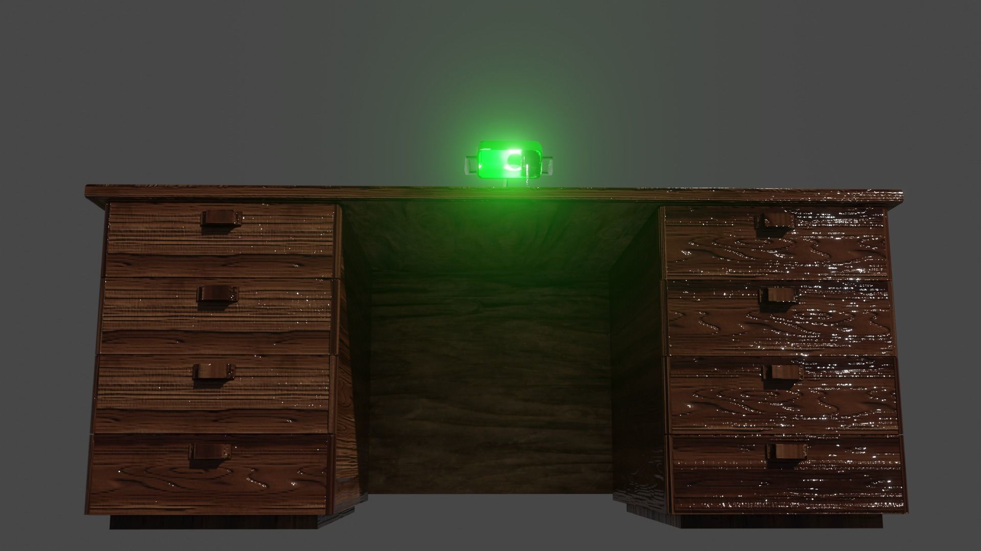 Pack  table with objects - low poly Low-poly 3D model_3