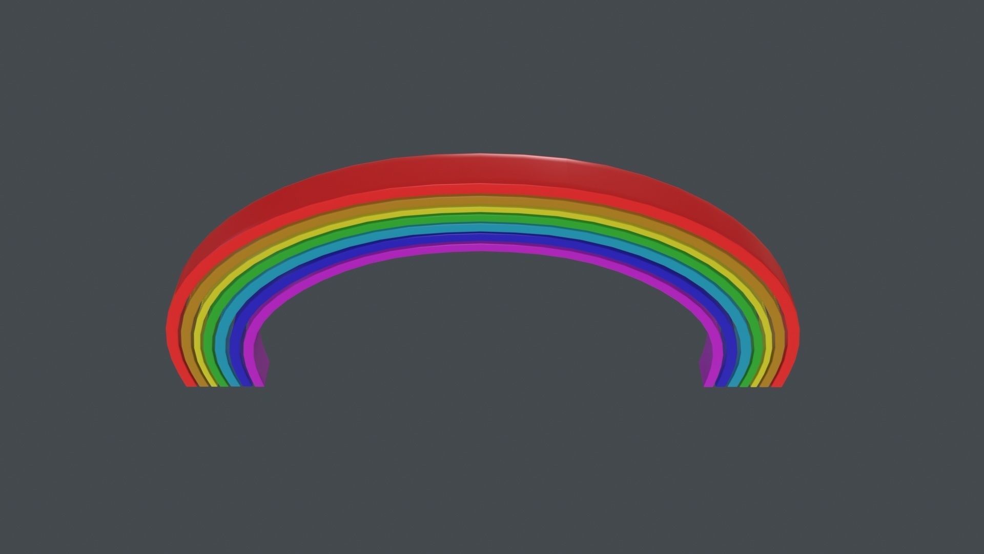 Rainbow 3D Model Low-poly 3D model_4