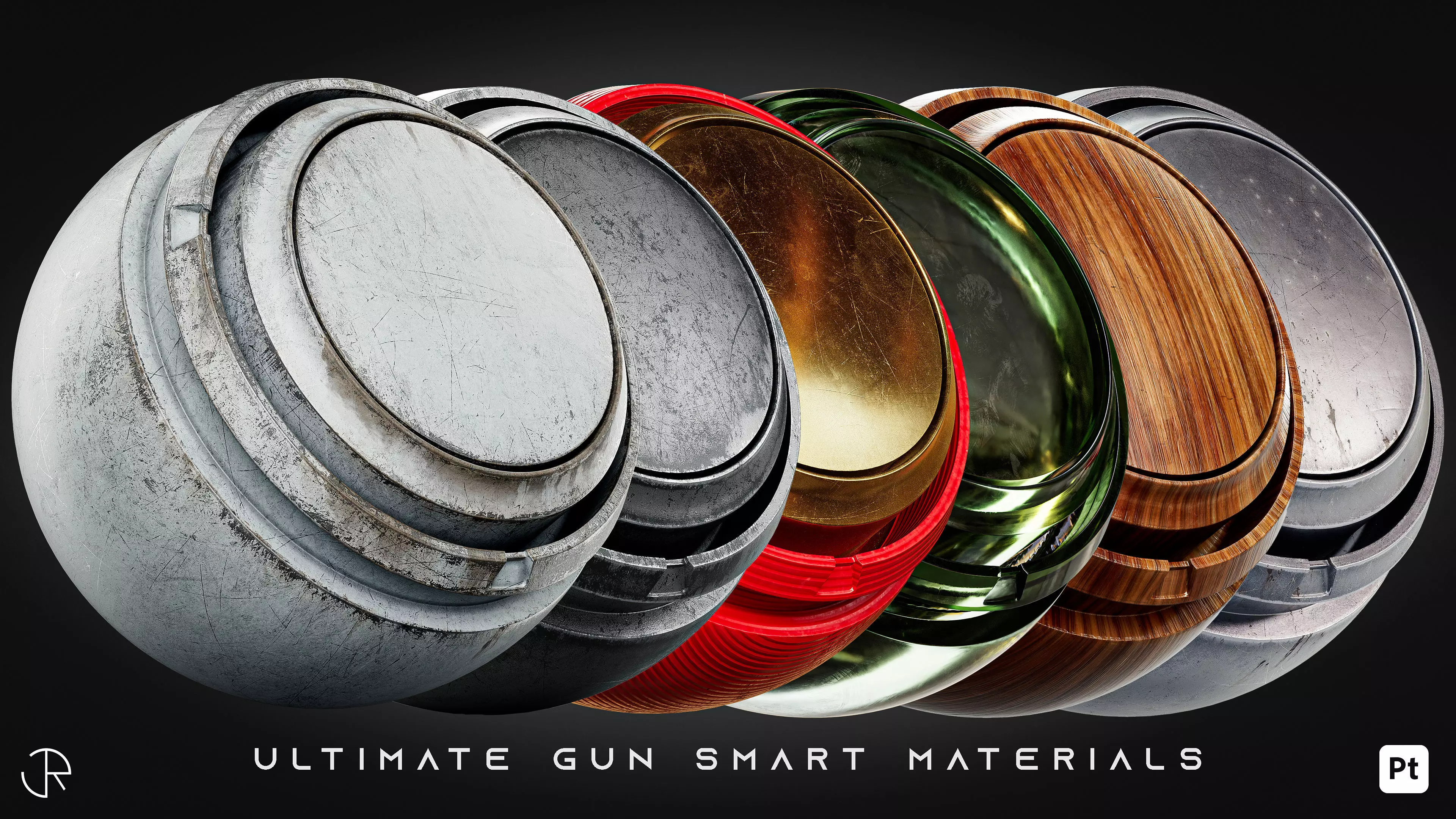 Ultimate Gun and Weapon Smart Materials for Substance 3D Painter 3D model_0