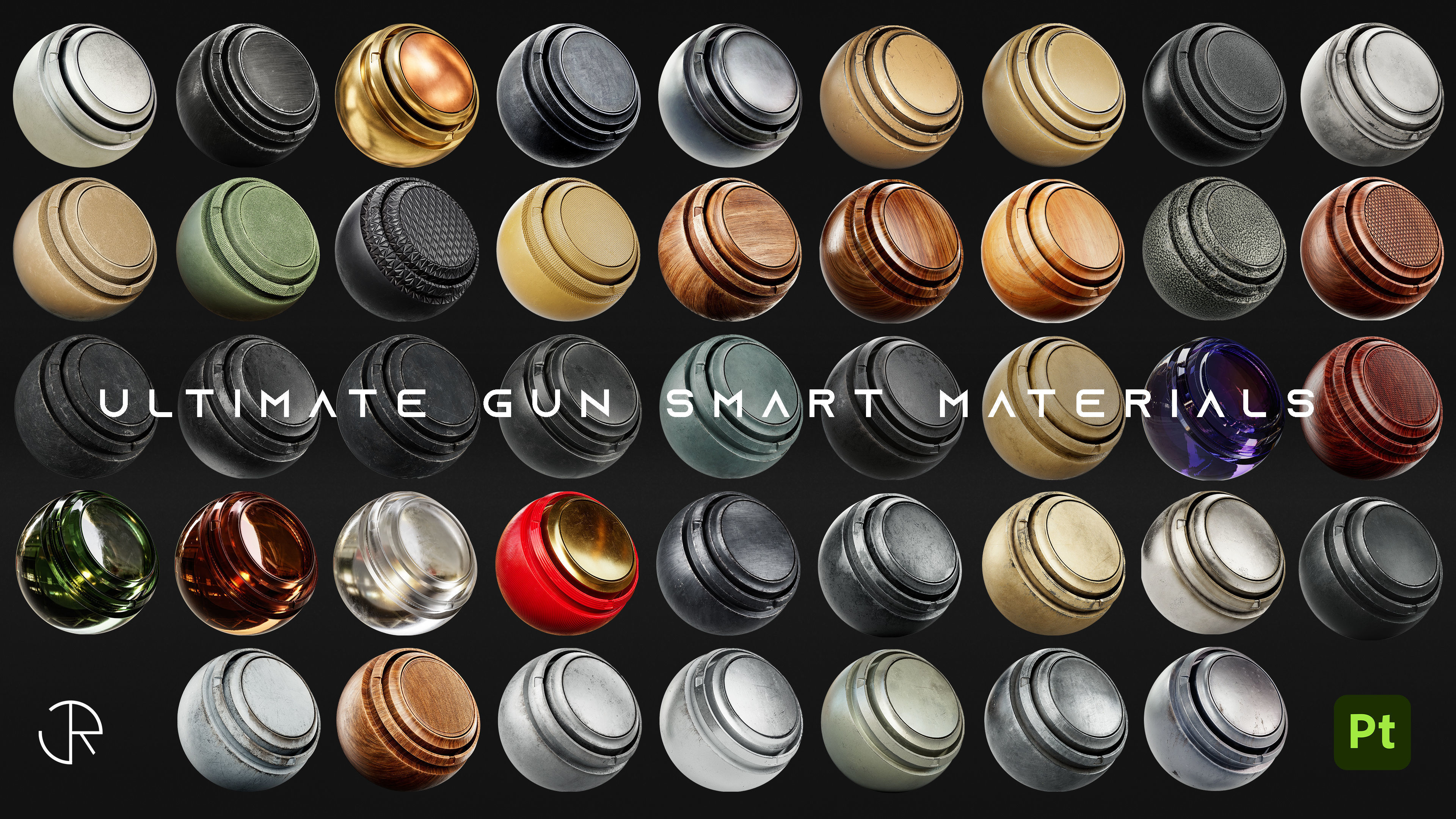 Ultimate Gun and Weapon Smart Materials for Substance 3D Painter 3D model_1