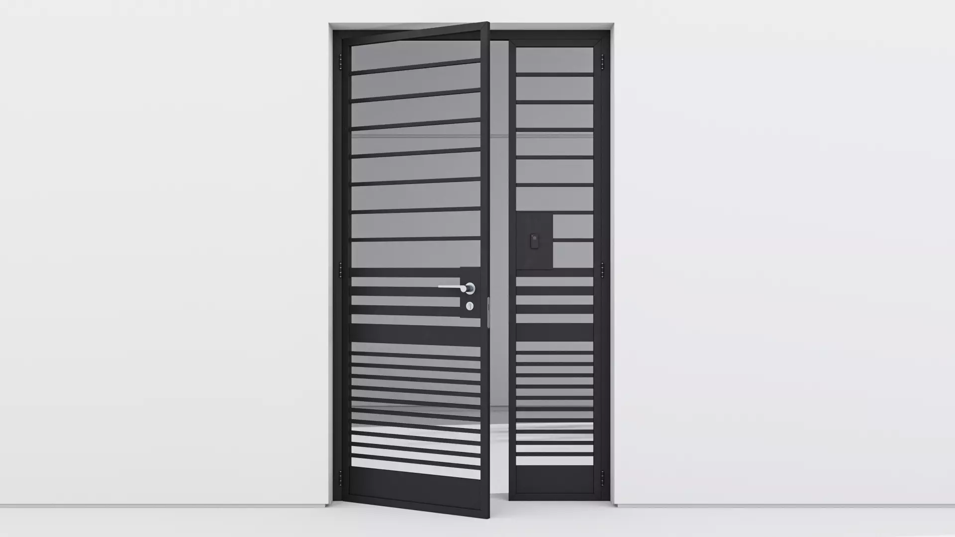 Aluminium door 37 3D model_0