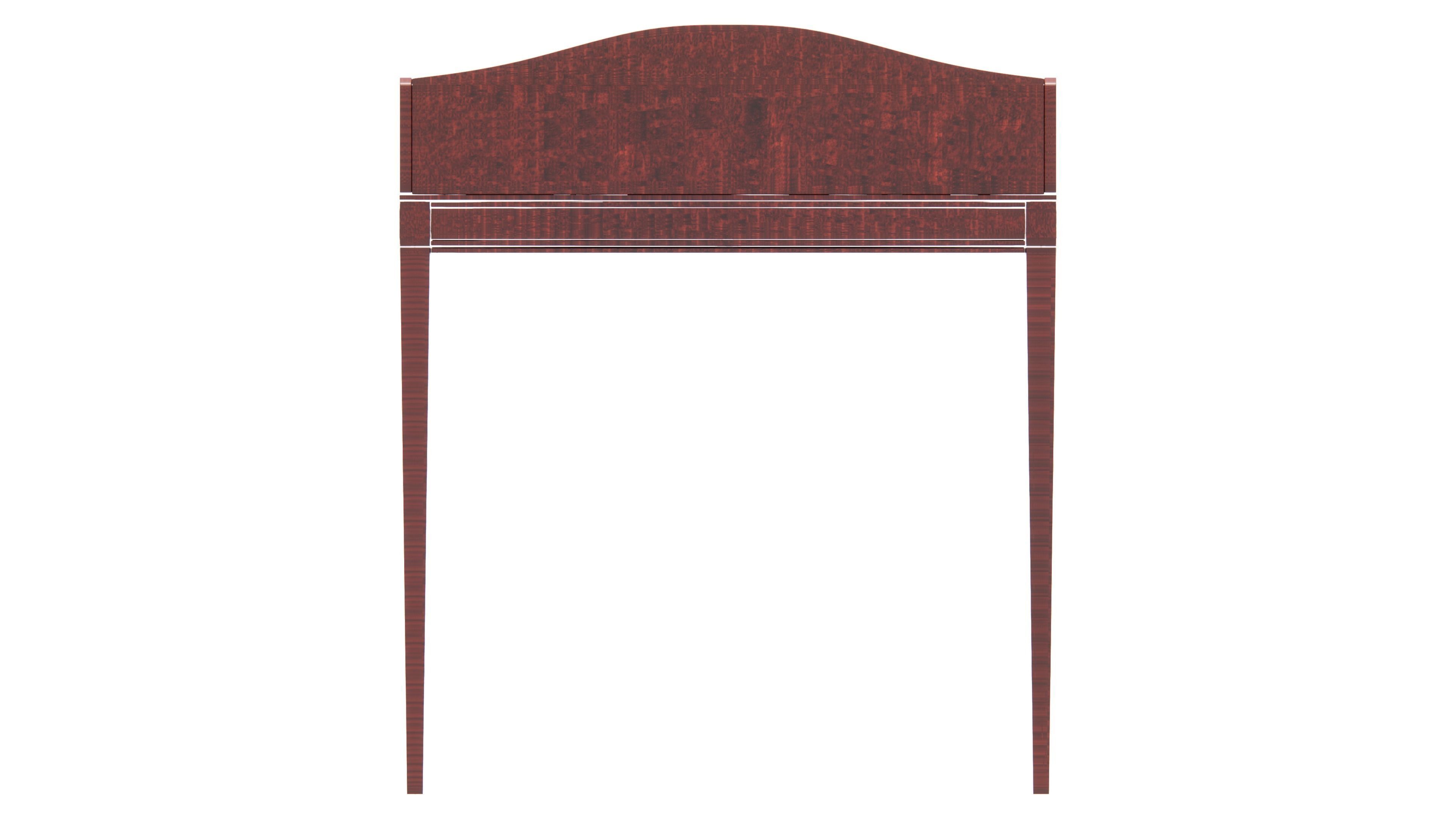 Piano Shaped Table 3D model_5